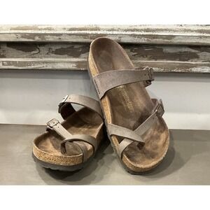 Birkenstock Mayari Birkibuc Stone Toe Loop Sandal Unisex Size EU 39 US W8/M6